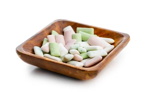 Different mint chewing gum pads. Stock Photos