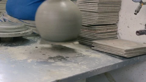 Different models of clay vases Stock Footage 87031165