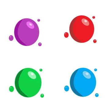 Different molecules representation rd color substance  molecule compound  - 1 Stock Illustration