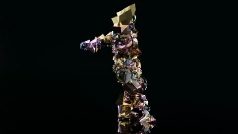 Different monster dance, House and hip hop, break dance, realistic CGI Stock Footage 209951774