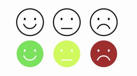 Different moods icon set Stock Illustration