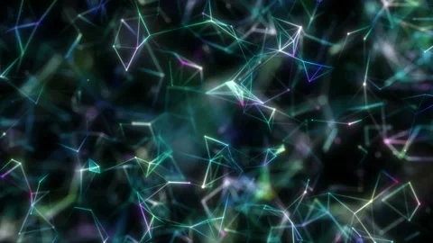 Different movement of particles depending on the focus of the camera. The Stock Footage 104932464