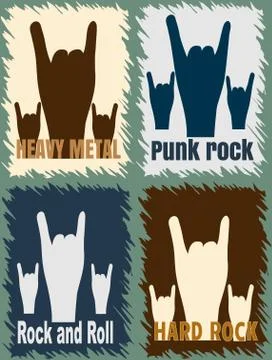 Different musical direction Stock Illustration