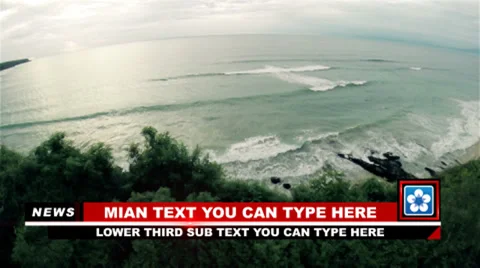 Different News Lower Third After Effects stock