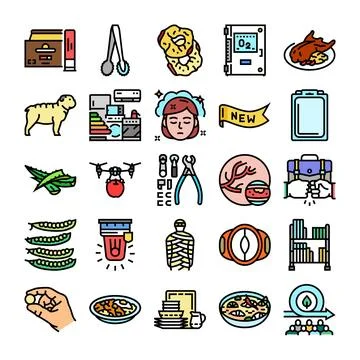 Different objects and concepts collection line icons 스톡 일러스트