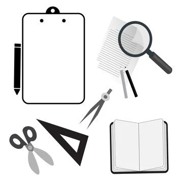 Different objects Illustrazione stock