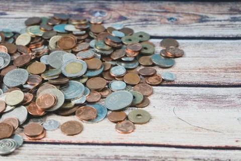 Different old coins Stock Photos