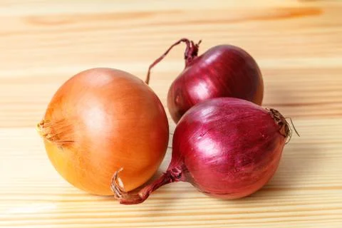 Different onion table Stock Photos