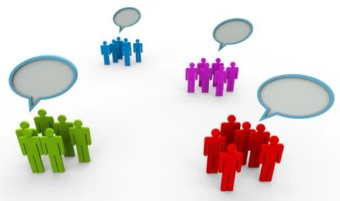 Different opinion Stock Illustration