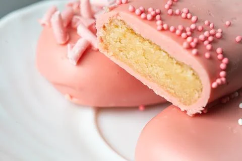 Different options for cake pops in the form of ice cream Stock Photos