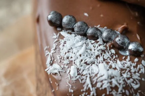 Different options for cake pops in the form of ice cream Stock Photos