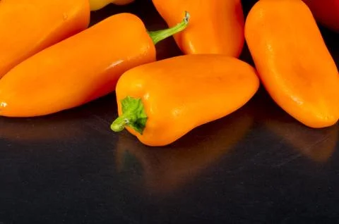 Different paprika kinds Stock Photos