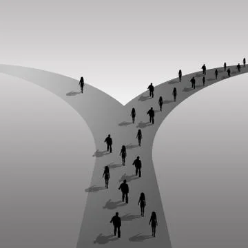 Different path Stock-Illustration