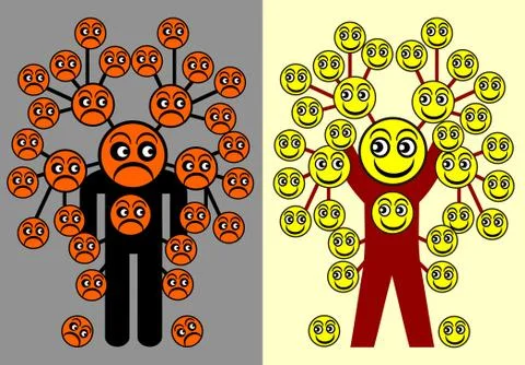 Different patterns of thinking イラスト素材