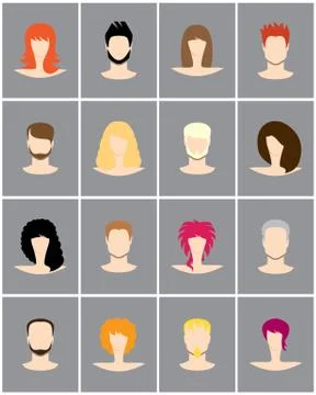 Different people Stock Illustration