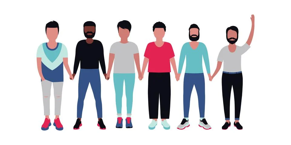 Different People Stock Illustration