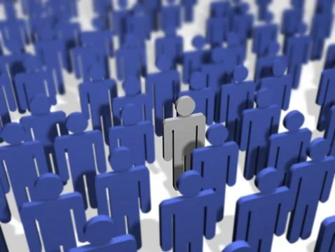 Different person Stock Illustration