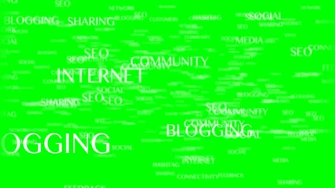 Different phrases on a green background Stock Footage 152057081