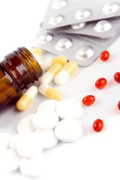 Different pills Stock-Fotos