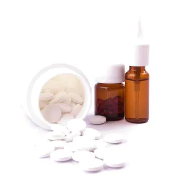 Different pills Stock Photos