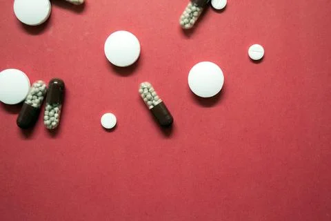 Different pills Foto stock