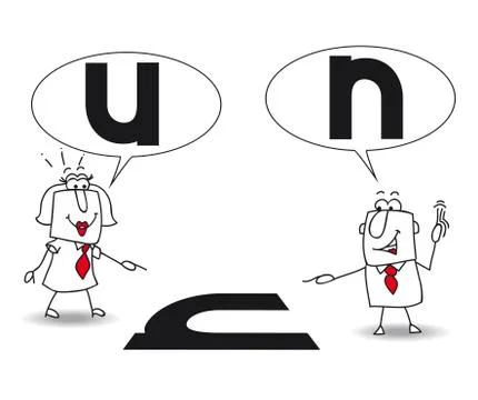 Different points of view Stock Illustration