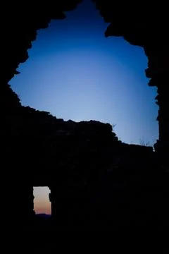 Different points of view. The same sky, different colours, different sizes Stock Photos