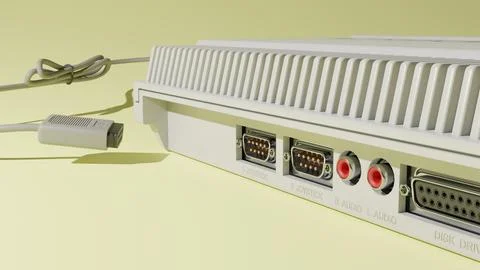 Different ports on machine Stock Photos