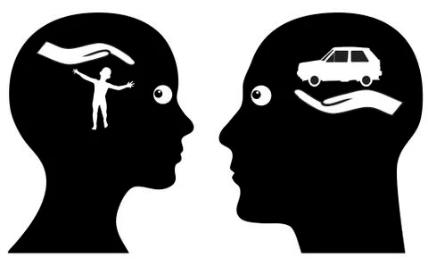 Different Priorities Stock Illustration