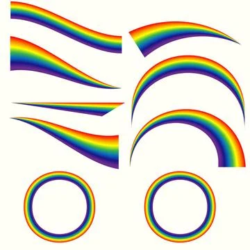  Different rainbows set Different rainbows set. Vector illustration, EPS 1... Foto stock
