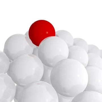 Different red ball Stockillustratie