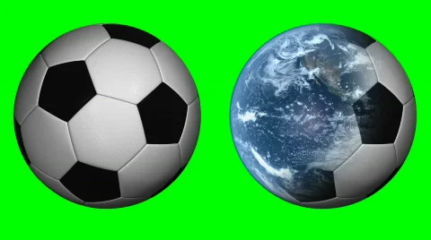 Different rotating balls. Chroma key. Loop Stock-Footage 561162