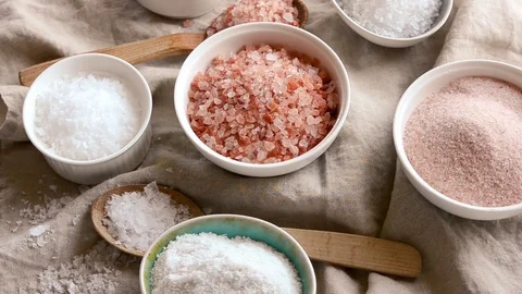 Different salt types  Stock Footage 112599955