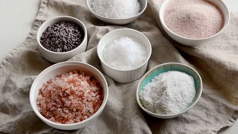 Different salt types  Stock Footage 112599957