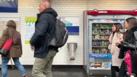 Different scenes of Paris as seen from a moving subway train in exterior Stock Footage 145173903