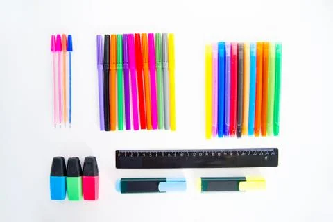 Different school objects Stock Photos