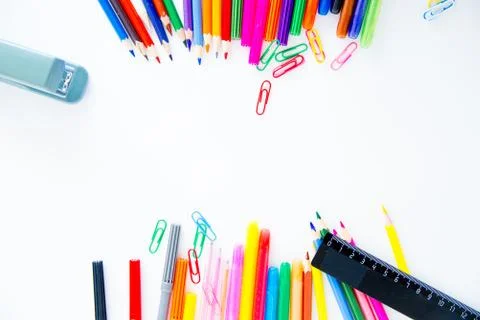 Different school objects Stock Photos