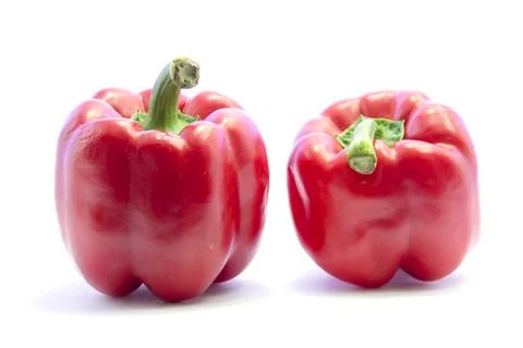 Different shape and form red bell chili Stock Photos