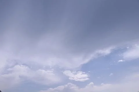 Different shape in blue sky Stock Photos