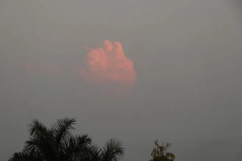 Different shape in blue sky Stock Photos