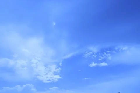 Different shape in blue sky Stock Photos