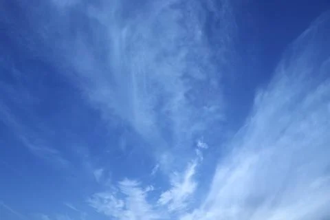 Different shape in blue sky Stock Photos