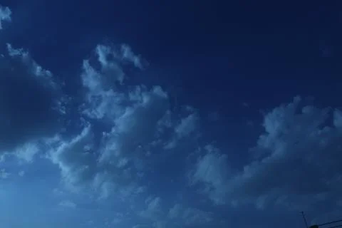 Different shape in blue sky Stock Photos