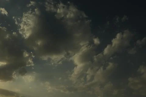 Different shape in blue sky Stock Photos