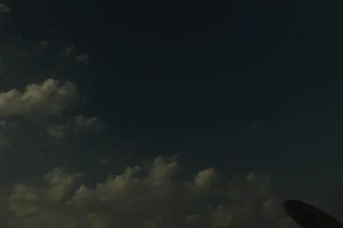 Different shape in blue sky Stock Photos