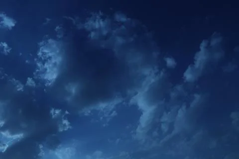 Different shape in blue sky Stock Photos