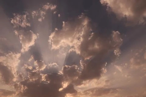 Different shape in blue sky Stock Photos