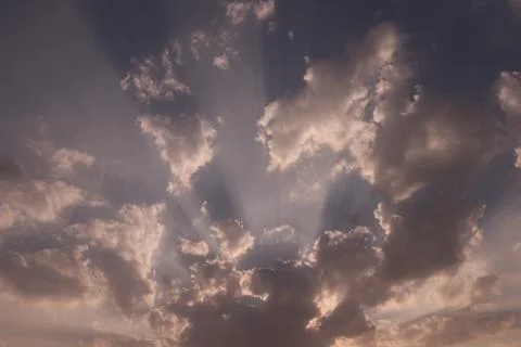 Different shape in blue sky Stock Photos