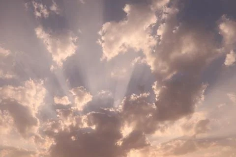 Different shape in blue sky Stock Photos