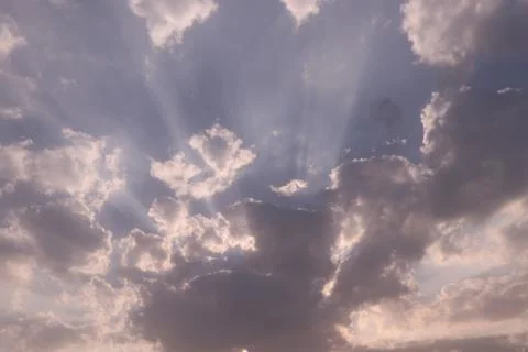 Different shape in blue sky Stock Photos